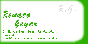 renato geyer business card